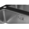 Кухонная мойка Zorg Sanitary со стеклом GS 6750-2 Black
