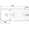 Кухонная мойка Franke AZG 651 миндаль [114.0489.384]