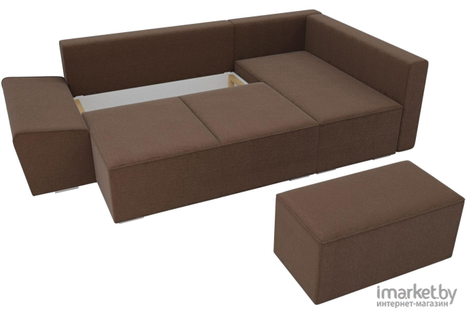 Комплект мягкой мебели Лига Диванов Хавьер 101253 правый микровельвет зеленый