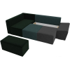 Комплект мягкой мебели Лига Диванов Хавьер левый 101247 велюр серый/бирюзовый/зеленый