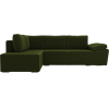 Комплект мягкой мебели Лига Диванов Хавьер левый 101253 микровельвет зеленый