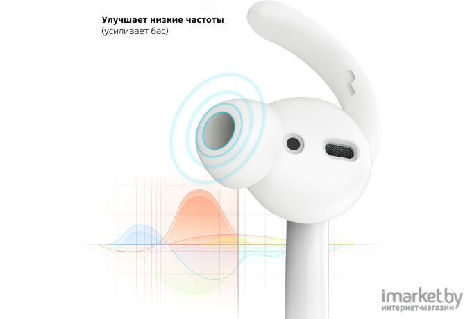 Амбушюры для наушников Deppa Hooks AirPods белый (47103)