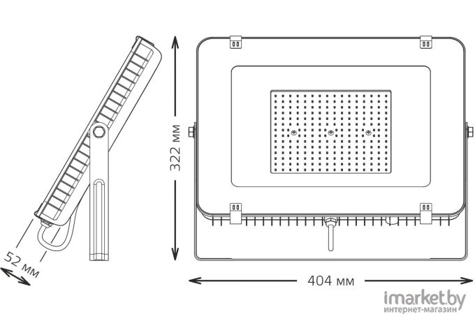 Прожектор Gauss LED Qplus 150W 14000lm IP65 5500К черный 1/10 [613100150]