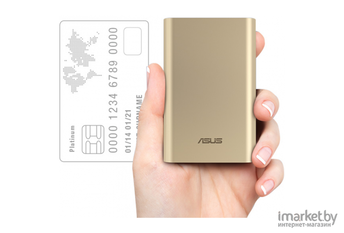 Портативное зарядное устройство ASUS ZenPower 10050mAh золотистый [90AC00P0-BBT078]