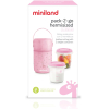 Термосумка для бутылочек Miniland Pack-2-Go HermiSized с двумя вакуумными контейнерами розовый