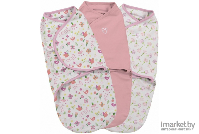 Конверт детский Summer Infant Swaddleme S/M розовые бабочки