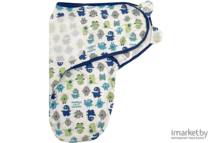 Конверт детский Summer Infant Swaddleme S/M синий/монстрики (54580_DIS)