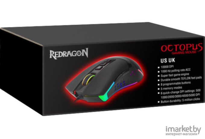 Мышь Redragon Octopus Black [78279]