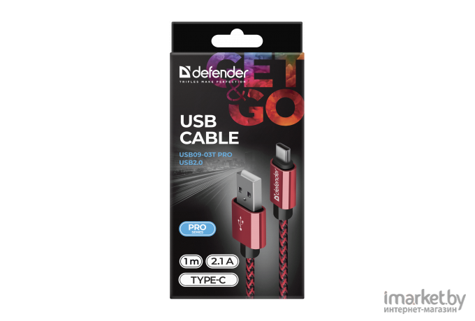 Кабель USB2.0 Defender USB09-03T [87813]