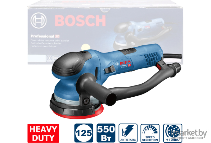 Эксцентриковая шлифмашина (орбитальная) Bosch GET 55-125 [0.601.257.000]