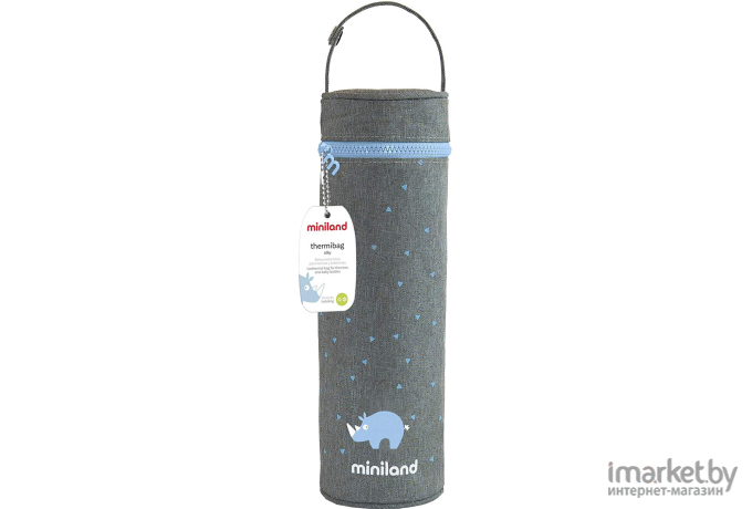 Термосумка для бутылочек Miniland Silky 500 мл голубой