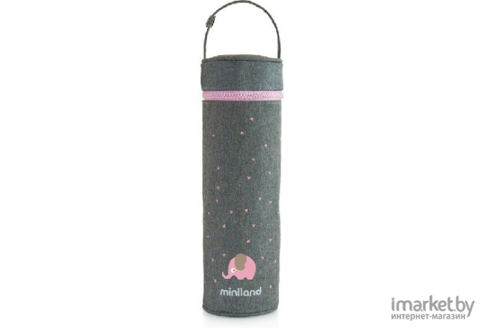 Термосумка для бутылочек Miniland Silky 350 мл розовый