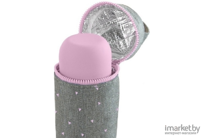 Термосумка для бутылочек Miniland Silky 500 мл розовый