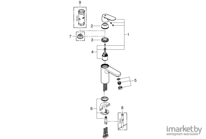 Смеситель Grohe Eurosmart Cosmopolitan [23327KW0]