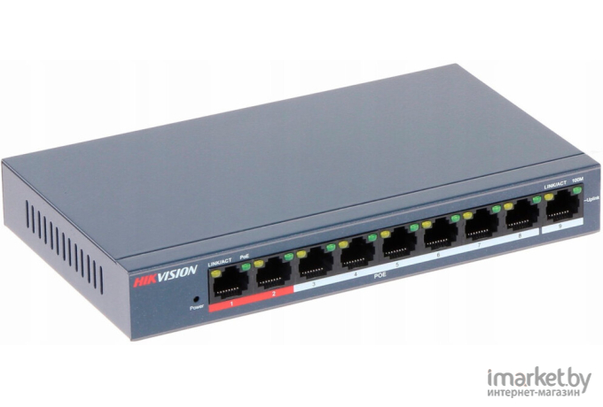 Коммутатор Hikvision DS-3E0109P-E/M(B)