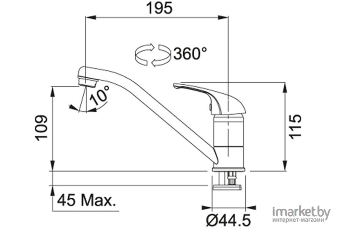 Смеситель Franke Basic [115.0250.147]