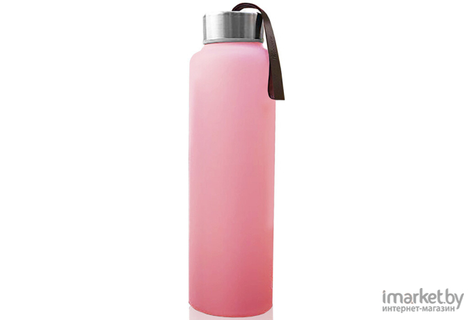 Бутылочка для кормления Everyday Baby Стеклянная с защитным силиконовым покрытием 400 мл розовый