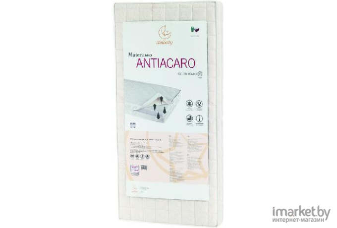 Комплект для коляски Antiacaro Italbaby (матрас 35х70, подушка) белый