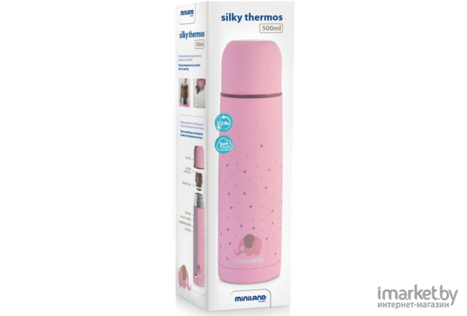 Термос детский Miniland  Silky Thermos 500 мл розовый