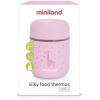 Термос детский для еды и жидкостей Miniland Silky Thermos Mini 280 мл розовый