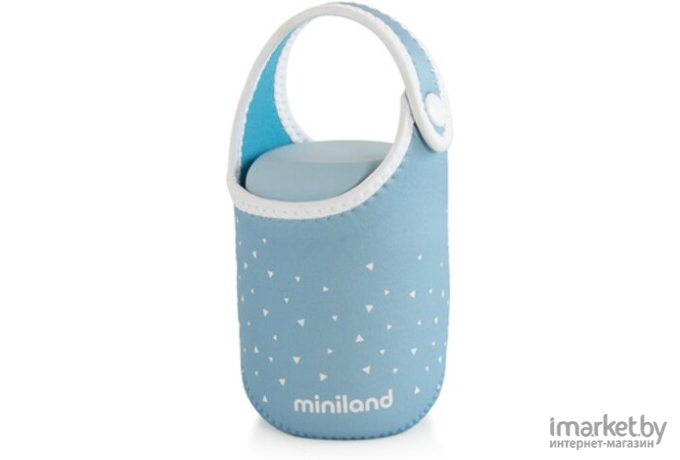 Термос детский для еды и жидкостей Miniland Silky Thermos Mini 280 мл голубой