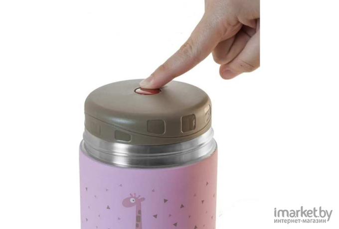 Термос детский для еды Miniland Silky Thermos 600 мл розовый