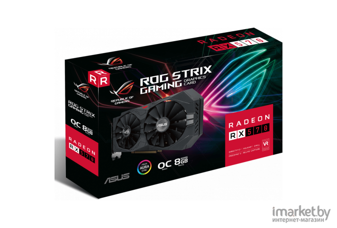 Видеокарта ASUS RX570 8GB GDDR5 [ROG-STRIX-RX570-O8G-GAMING]