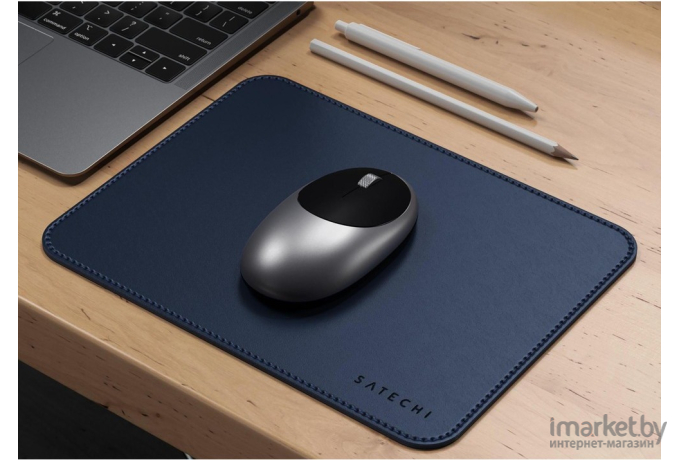 Коврик для мыши Satechi Eco Leather Mouse Pad Blue [ST-ELMPB]