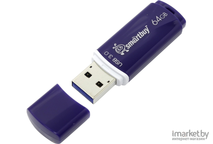 Usb flash SmartBuy 64Gb Drive Crown Blue [SB64GBCRW-Bl]