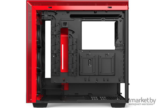 Корпус для компьютера NZXT H710i Black/Red [CA-H710I-BR]