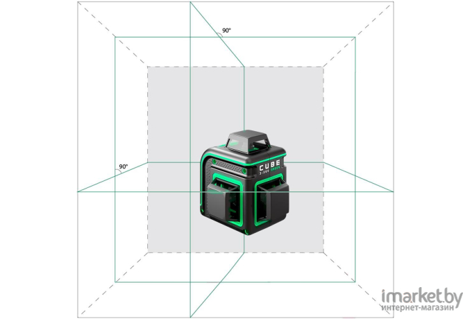 Лазерный нивелир ADA Instruments уровень Cube 3-360 GREEN Home Еdition [А00566]