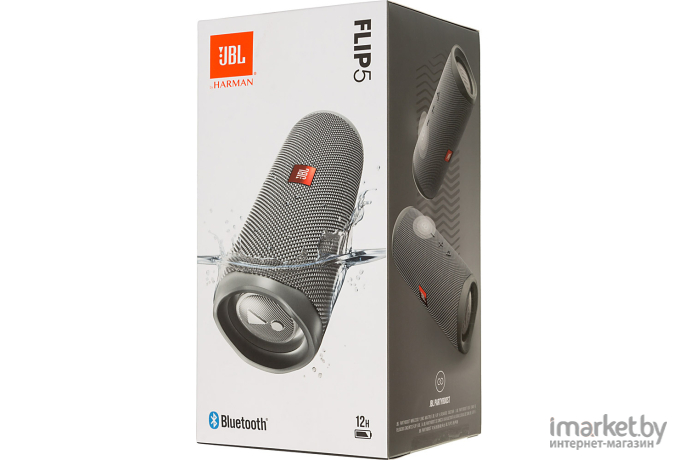 Портативная колонка JBL Flip 5 Grey [JBLFLIP5GRY]