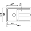 Кухонная мойка Elleci Best 400 G40 Nero [LGB40040]