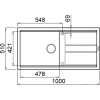 Кухонная мойка Elleci Best 480 K97 Light Grey [LKB48097]