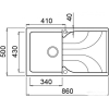 Кухонная мойка Elleci Ego 400 G54 Nero Pietra [LGE40054]