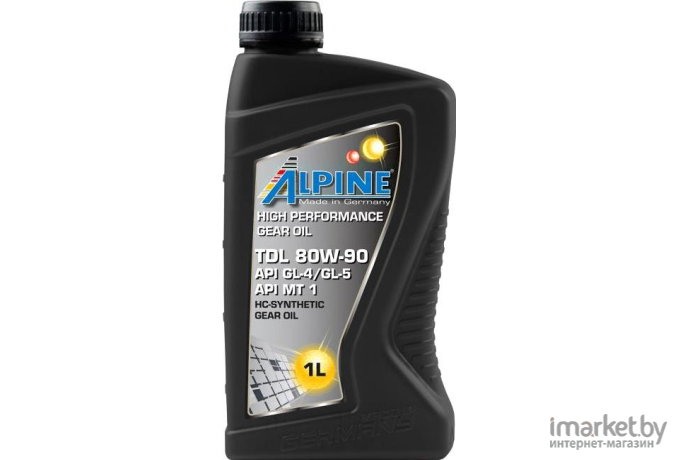 Трансмиссионное масло Alpine Gear Oil TDL 80W90 GL-4/GL-5  1л [0100721]