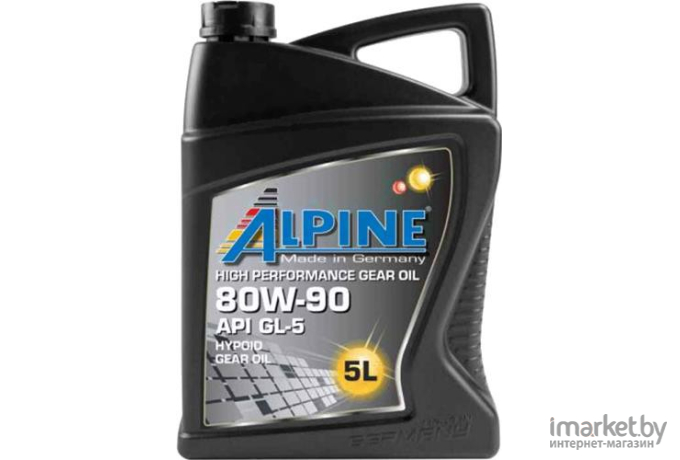 Трансмиссионное масло Alpine Gear Oil 80W90 GL-5  5л [0100702]