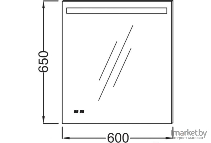 Зеркало для ванной Jacob Delafon Parallel EB1430-NF