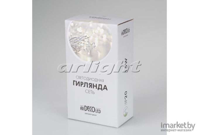 Светодиодная гирлянда ARdecoled ARD-NETLIGHT-HOME-1800x1500-CLEAR-180LED RGB [024678]