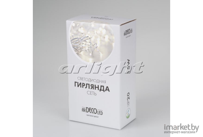 Светодиодная гирлянда ARdecoled ARD-NETLIGHT-HOME-1800x1500-CLEAR-180LED Blue [024675]