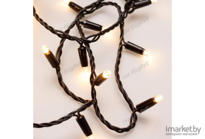 Светодиодная гирлянда ARdecoled ARD-STRING-CLASSIC-10000-BLACK-100LED-STD Warm [025794]