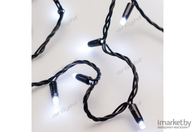 Светодиодная гирлянда ARdecoled ARD-STRING-CLASSIC-10000-BLACK-100LED-STD White [025796]