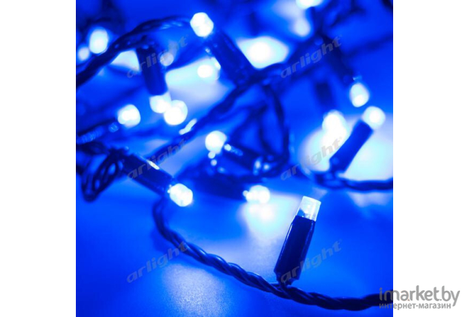 Светодиодная гирлянда ARdecoled ARD-STRING-CLASSIC-10000-BLACK-100LED-STD Blue [025802]