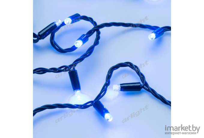 Светодиодная гирлянда ARdecoled ARD-STRING-CLASSIC-10000-BLACK-100LED-STD Blue [025802]