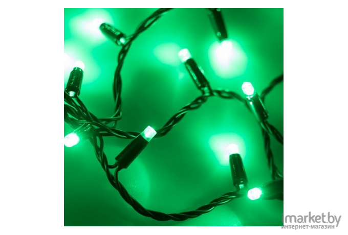 Светодиодная гирлянда ARdecoled ARD-STRING-CLASSIC-10000-BLACK-100LED-STD Green [025800]