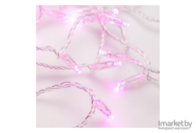 Светодиодная гирлянда ARdecoled ARD-STRING-CLASSIC-10000-CLEAR-100LED-STD Pink [025791]