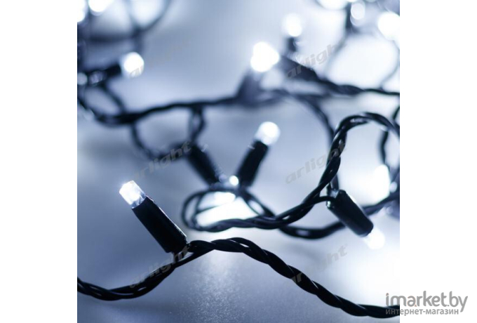 Светодиодная гирлянда ARdecoled ARD-STRING-PRO-10000-BLACK-100LED-STD White [025826]