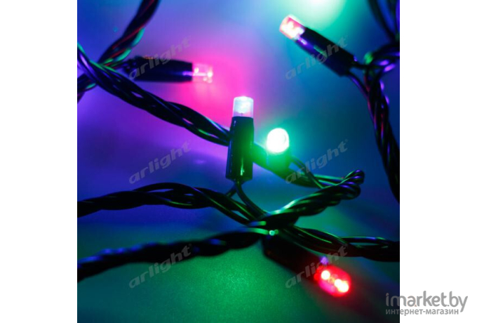 Светодиодная гирлянда ARdecoled ARD-STRING-PRO-10000-BLACK-100LED-LIVE RGB [025838]