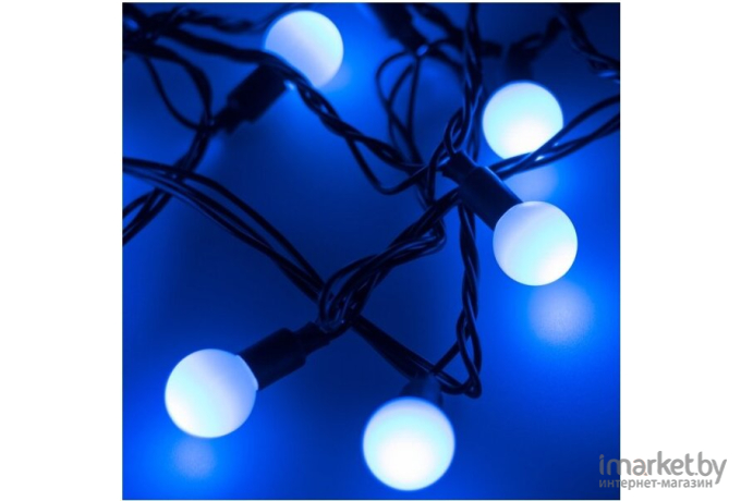 Светодиодная гирлянда ARdecoled ARD-BALL-CLASSIC-D23-20000-BLACK-160LED Blue [025629]