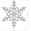 Светодиодная гирлянда ARdecoled ARD-SNOWFLAKE-M3-920x920-432LED White [025306]